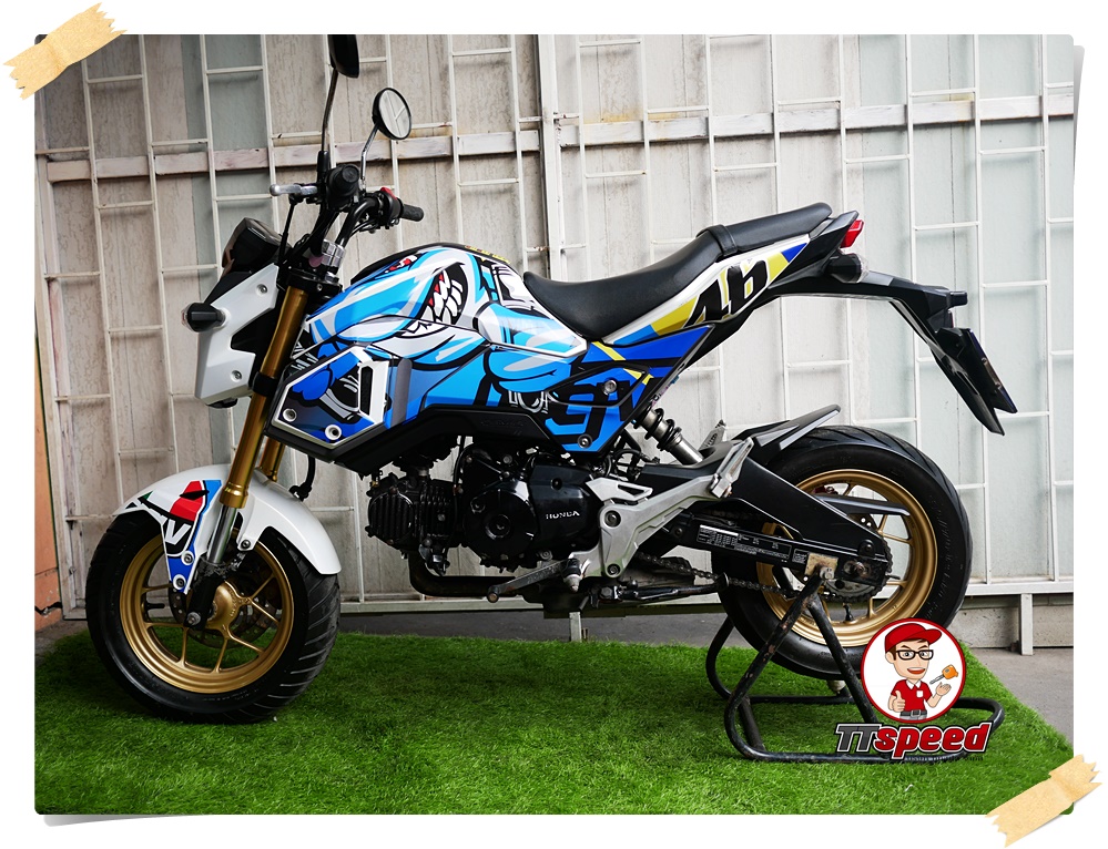 MSX 125SF สตกเกอรแตง เครองเดมพรอมหลอจดป 59 ผอนได