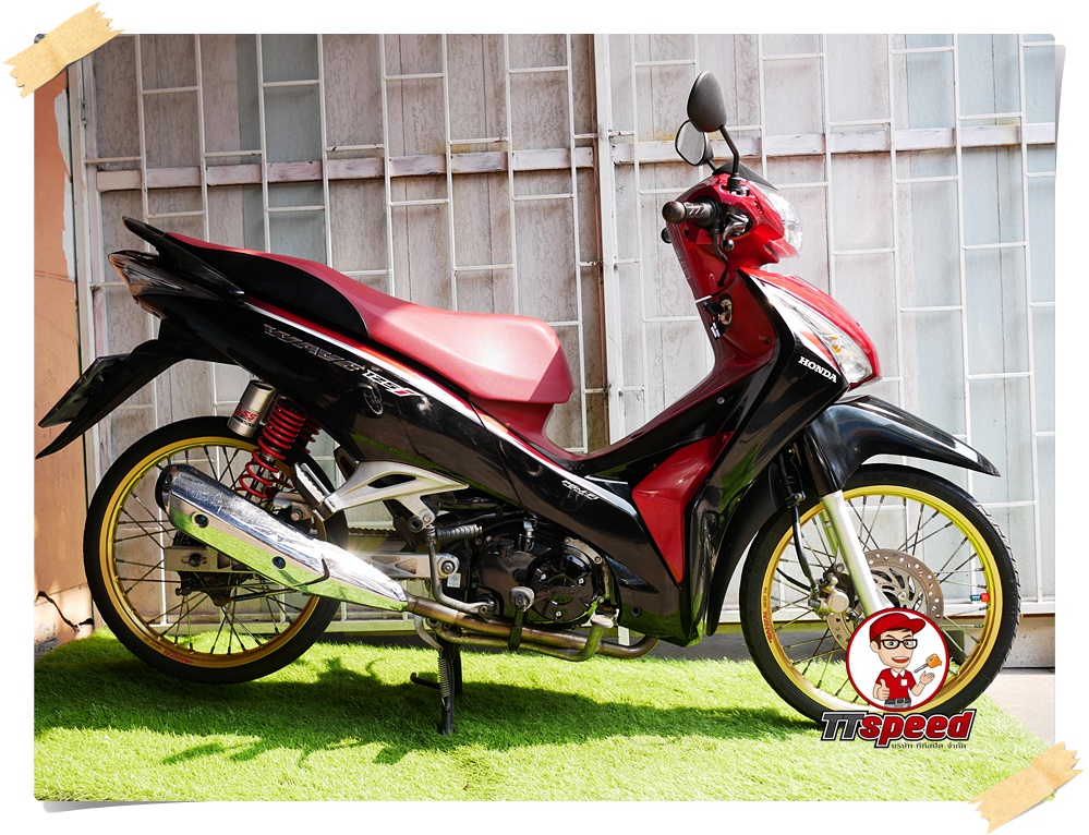 Wave 125i ปลาวาฬแต่งซิ่งใส่ครัชมือปี 61 ผ่อนเดือน 1925 บาท