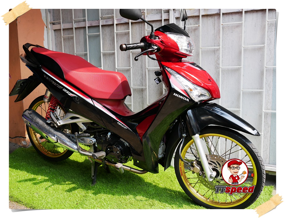 Wave 125i ปลาวาฬแต่งซิ่งใส่ครัชมือปี 61 ผ่อนเดือน 1925 บาท