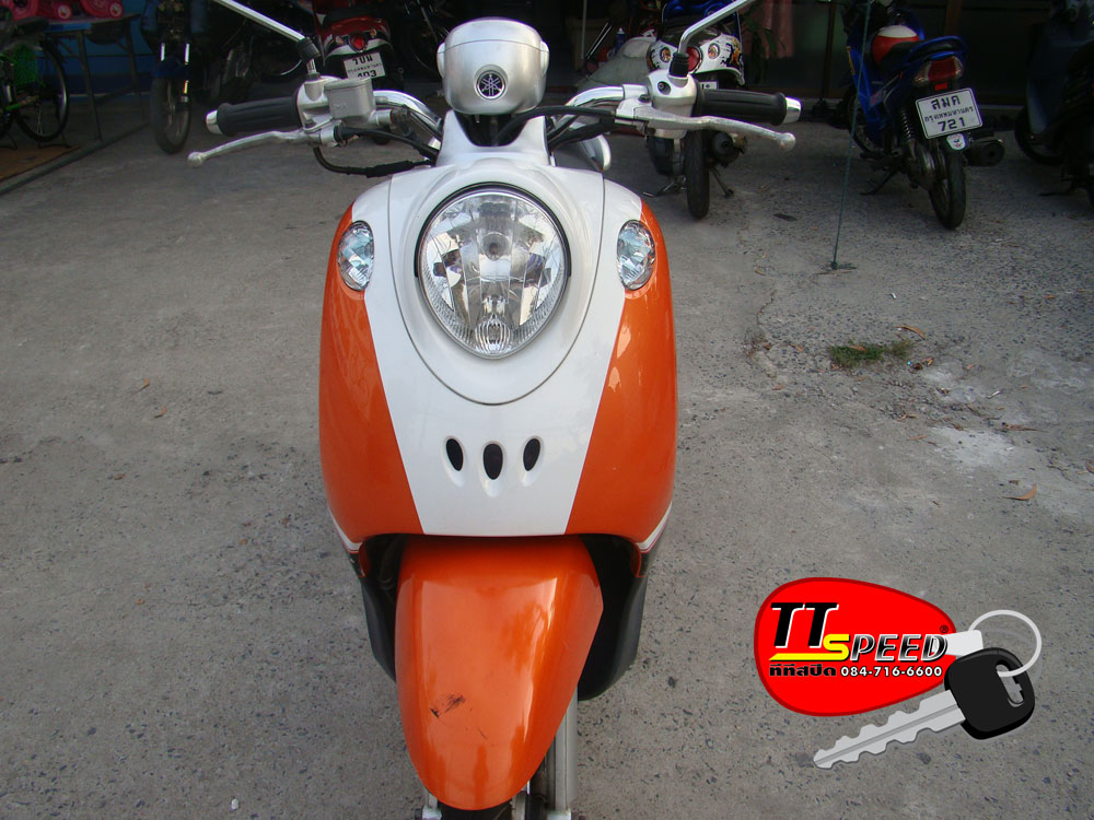 Yamaha Fino-S ขนาดเครื่อง 115 Cc. สีส้ม -ขาว | Ttspeed.Com