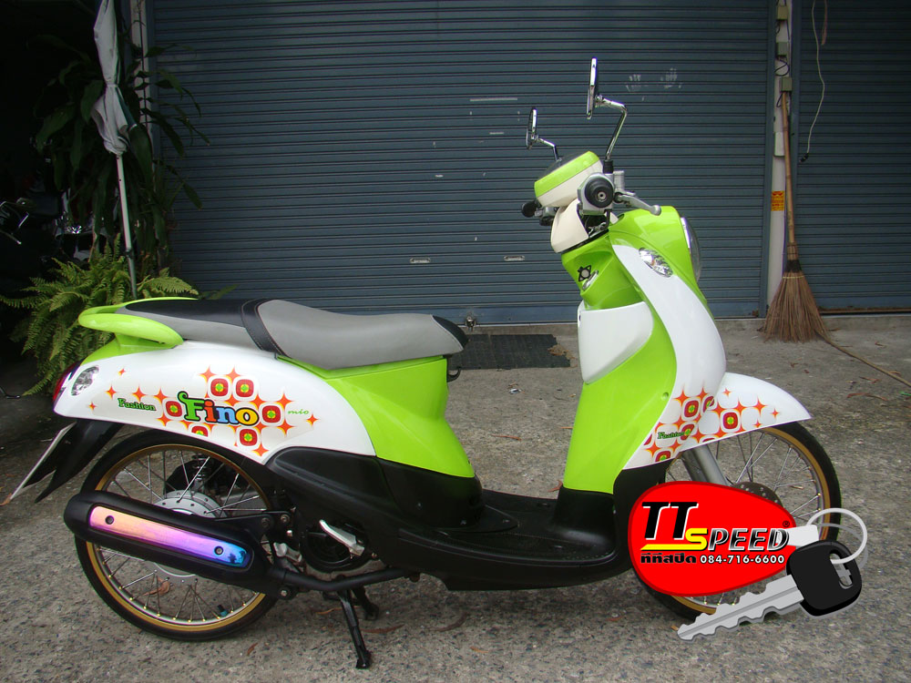 Yamaha รุ่น Fino สีเขียว-ขาว 115 Cc. ปี53 | Ttspeed.Com