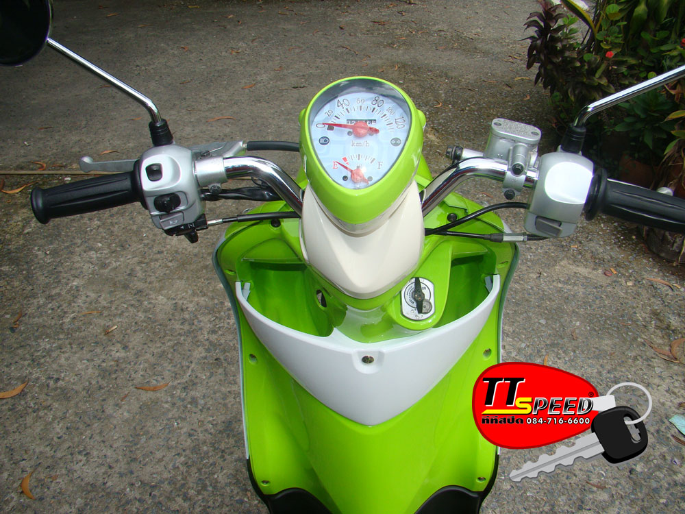 Yamaha รุ่น Fino สีเขียว-ขาว 115 Cc. ปี53 | Ttspeed.Com