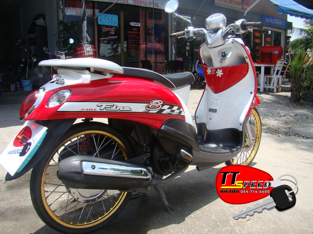 Yamaha รุ่น Fino S สีแดง-ขาว จดทะเบียนปี 51 | Ttspeed.Com