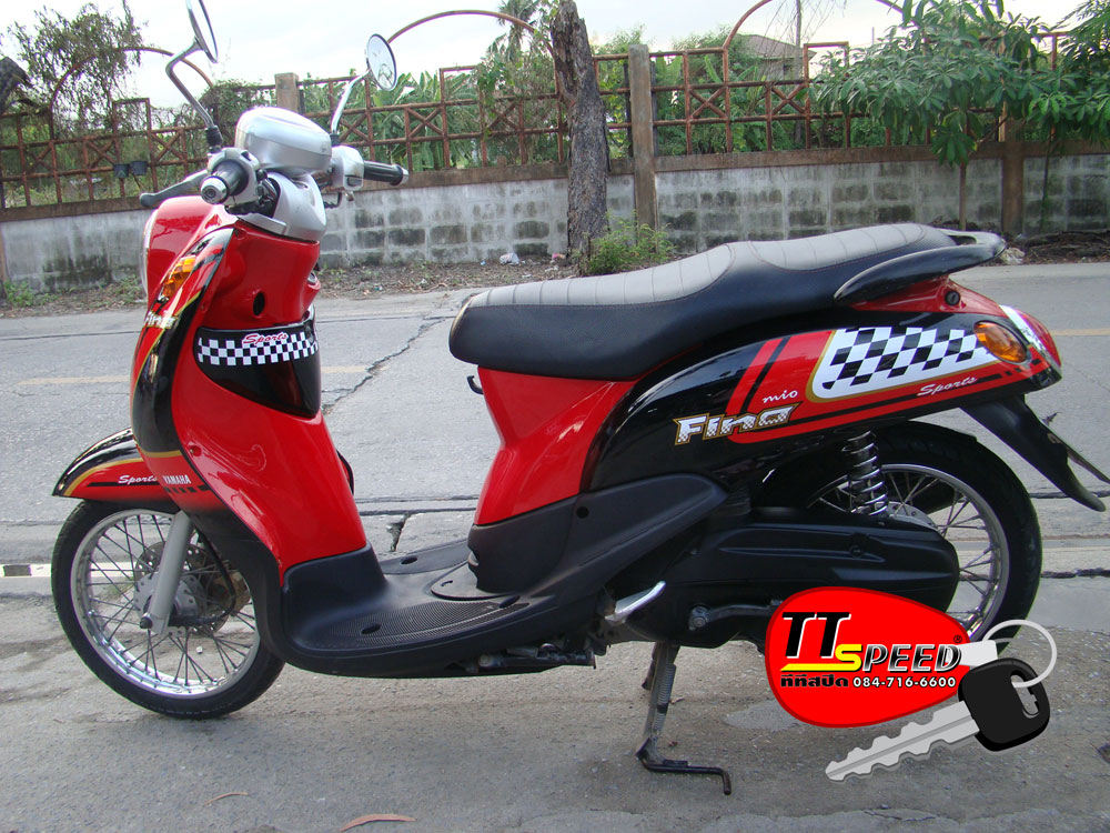 Yamaha รุ่น Fino สีแดง-ดำ 115Cc จดปี50 | Ttspeed.Com